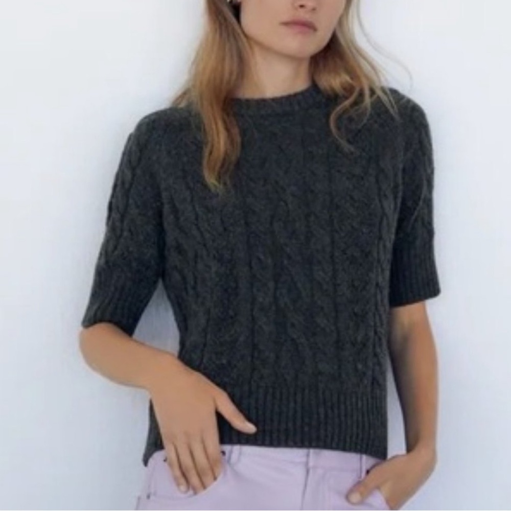 ZARA Cable Knit Sweater - Picture 3 of 7